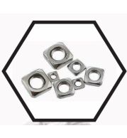 Square Nuts – Heavy Duty Square Bolts Nuts for Timber, Machinery and Structural Framing – Mild Steel and High Tensile Steel, Coarse Thread, Zinc Plated or Galvanized Finish, Metric and Inch Sizes for Industrial Use